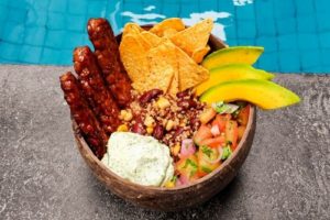 vegan quinoa taco bowl
