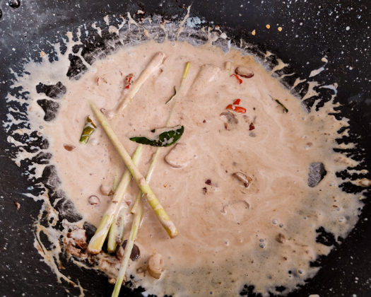 vegan thai coconut lemongrass soup