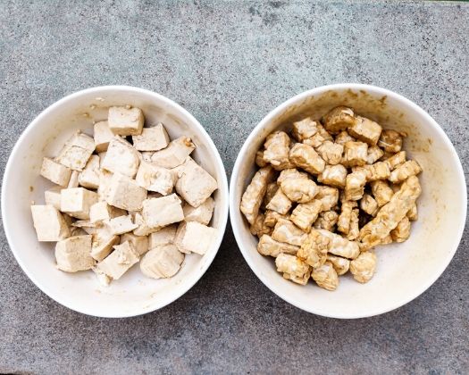 Tofu & tempeh with seasonings