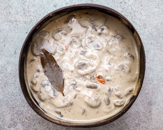 vegan creamy mushroom soup gluten-free plant-based easy quick 30 minutes